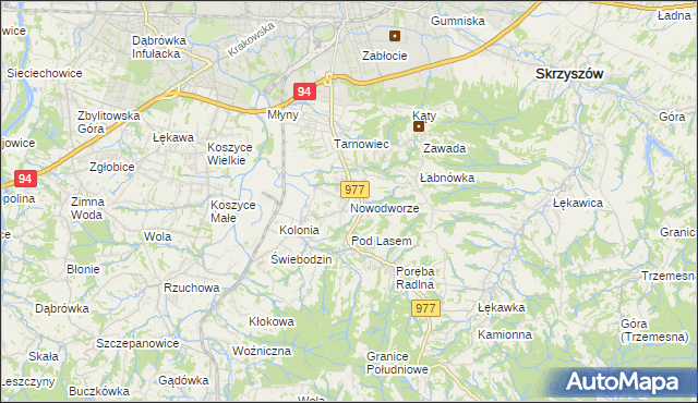 mapa Nowodworze, Nowodworze na mapie Targeo