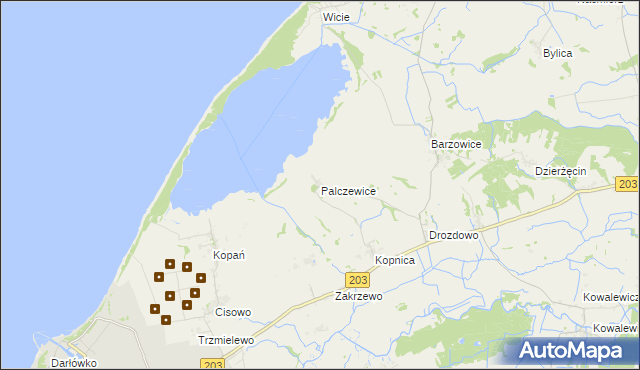 mapa Palczewice, Palczewice na mapie Targeo