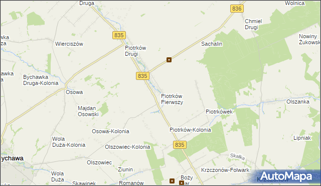 mapa Piotrków Pierwszy, Piotrków Pierwszy na mapie Targeo