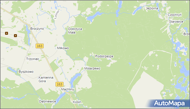 mapa Podstrzesze, Podstrzesze na mapie Targeo