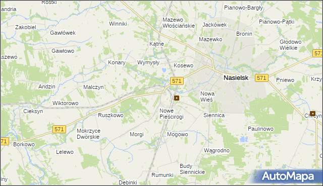 mapa Stare Pieścirogi, Stare Pieścirogi na mapie Targeo