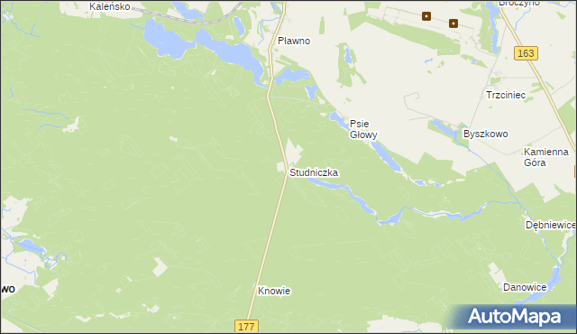 mapa Studniczka, Studniczka na mapie Targeo