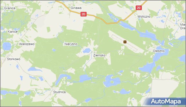 mapa Ziemsko, Ziemsko na mapie Targeo