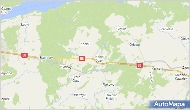 mapa Kocioł Duży, Kocioł Duży na mapie Targeo