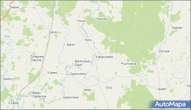 mapa Kleszczewo gmina Wieliczki, Kleszczewo gmina Wieliczki na mapie Targeo