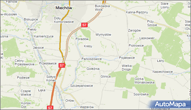 mapa Sławice Szlacheckie, Sławice Szlacheckie na mapie Targeo