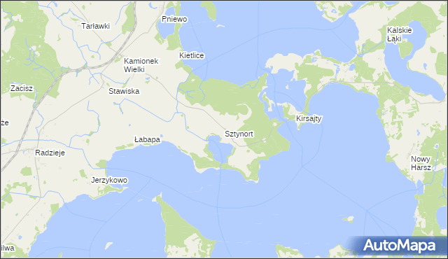 mapa Sztynort, Sztynort na mapie Targeo