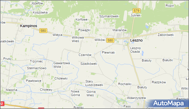 mapa Towarzystwo Czarnów, Towarzystwo Czarnów na mapie Targeo