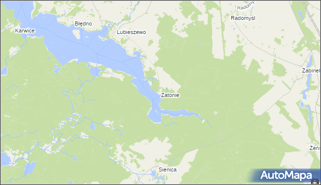 mapa Zatonie, Zatonie na mapie Targeo