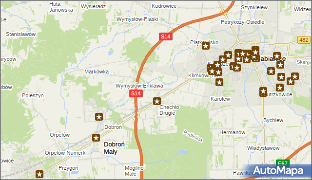 mapa Chechło Pierwsze, Chechło Pierwsze na mapie Targeo