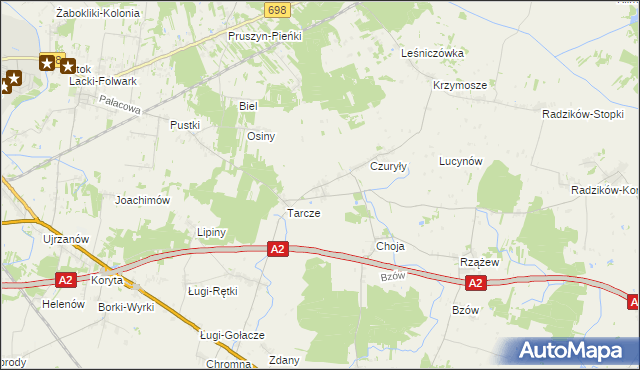 mapa Cielemęc, Cielemęc na mapie Targeo