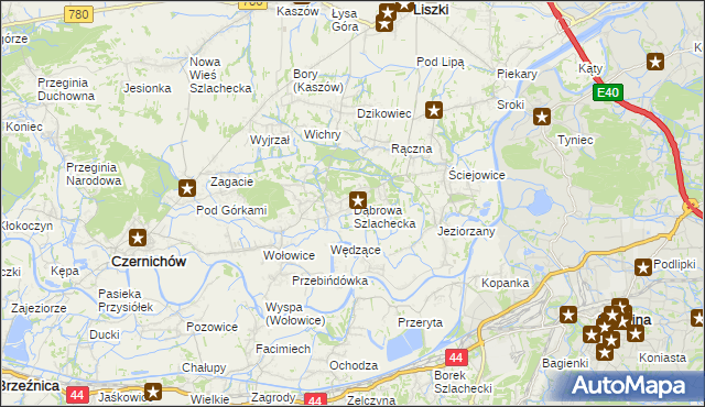 mapa Dąbrowa Szlachecka, Dąbrowa Szlachecka na mapie Targeo