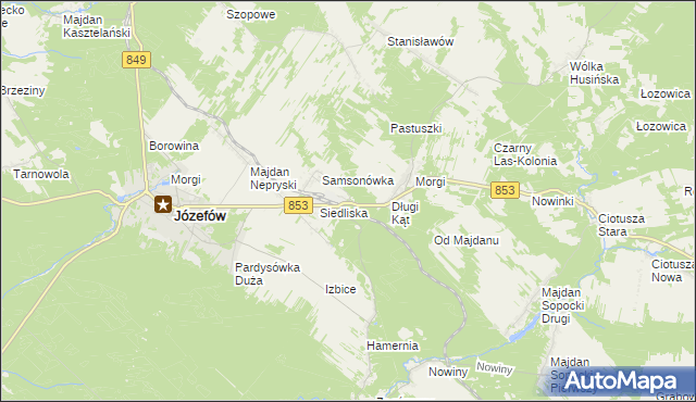 mapa Długi Kąt-Osada, Długi Kąt-Osada na mapie Targeo