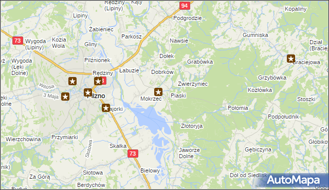 mapa Gołęczyna, Gołęczyna na mapie Targeo