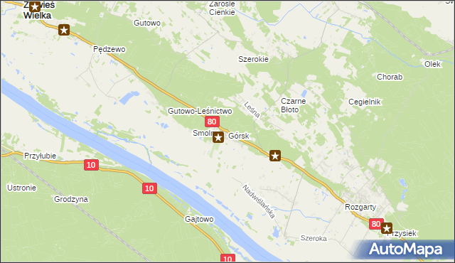 mapa Górsk, Górsk na mapie Targeo