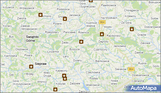 mapa Gorzków gmina Wieliczka, Gorzków gmina Wieliczka na mapie Targeo