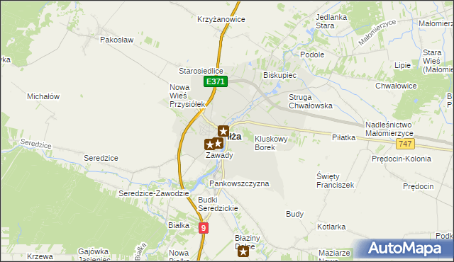 mapa Iłża, Iłża na mapie Targeo