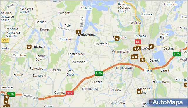 mapa Iskrzyczyn, Iskrzyczyn na mapie Targeo