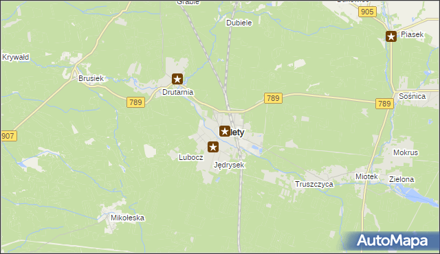 mapa Kalety powiat tarnogórski, Kalety powiat tarnogórski na mapie Targeo
