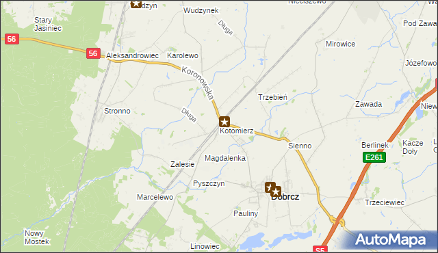 mapa Kotomierz, Kotomierz na mapie Targeo