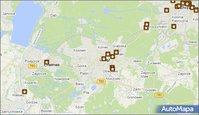 mapa Libiąż, Libiąż na mapie Targeo