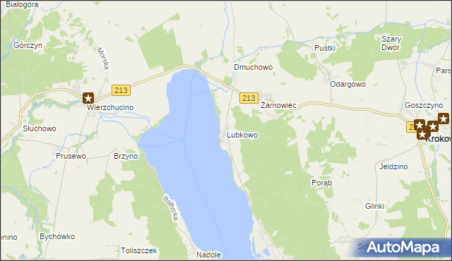 mapa Lubkowo gmina Krokowa, Lubkowo gmina Krokowa na mapie Targeo