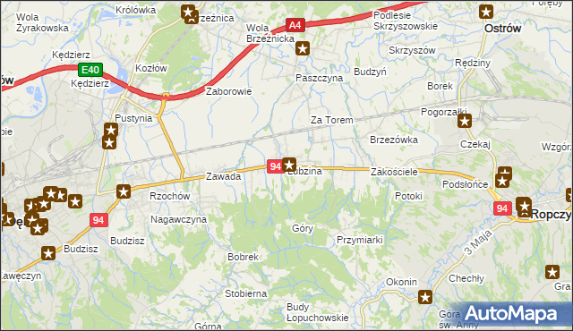 mapa Lubzina, Lubzina na mapie Targeo