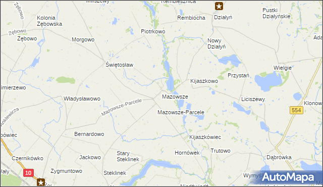 mapa Mazowsze, Mazowsze na mapie Targeo