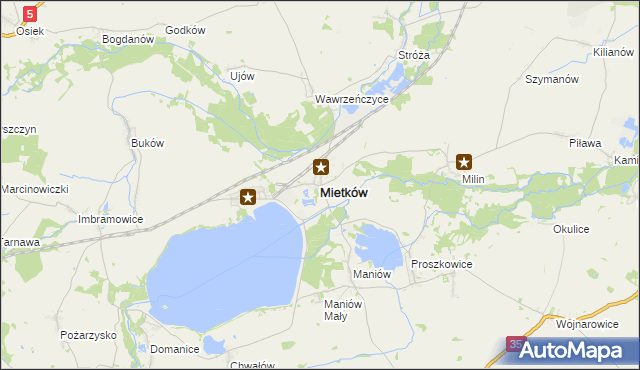 mapa Mietków, Mietków na mapie Targeo