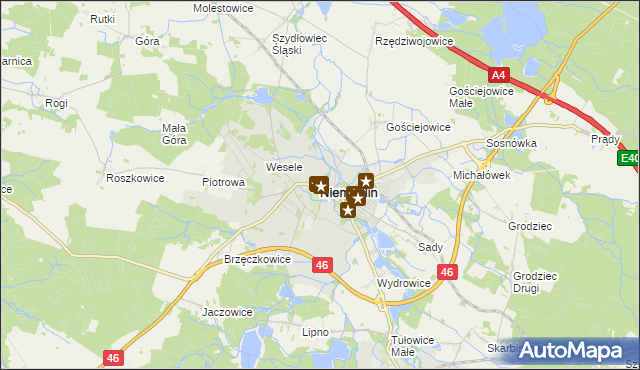 mapa Niemodlin, Niemodlin na mapie Targeo