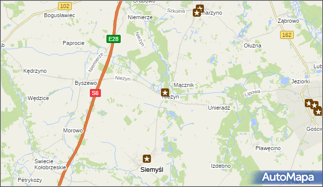 mapa Nieżyn, Nieżyn na mapie Targeo