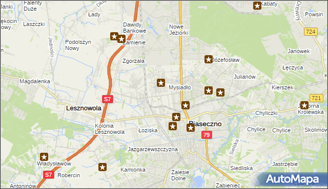 mapa Nowa Iwiczna, Nowa Iwiczna na mapie Targeo