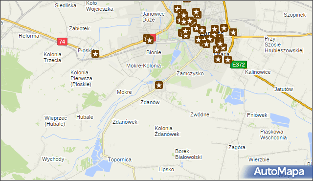 mapa Skokówka, Skokówka na mapie Targeo