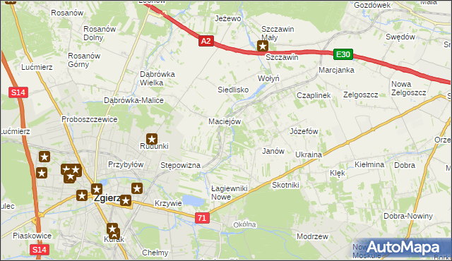 mapa Smardzew gmina Zgierz, Smardzew gmina Zgierz na mapie Targeo