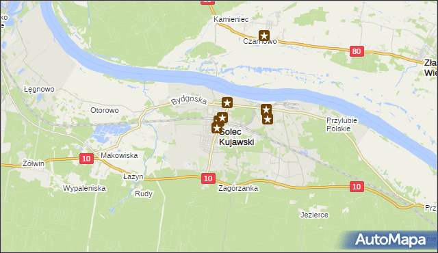 mapa Solec Kujawski, Solec Kujawski na mapie Targeo