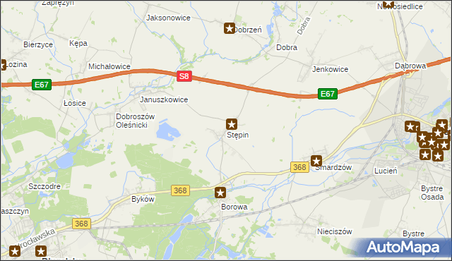 mapa Stępin, Stępin na mapie Targeo