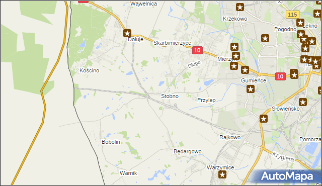 mapa Stobno gmina Kołbaskowo, Stobno gmina Kołbaskowo na mapie Targeo