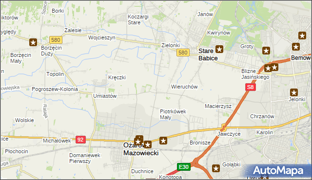 mapa Strzykuły, Strzykuły na mapie Targeo
