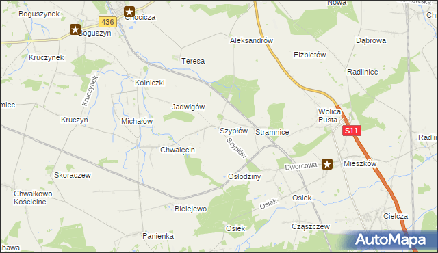 mapa Szypłów, Szypłów na mapie Targeo