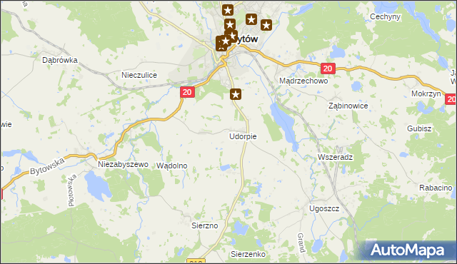 mapa Udorpie, Udorpie na mapie Targeo