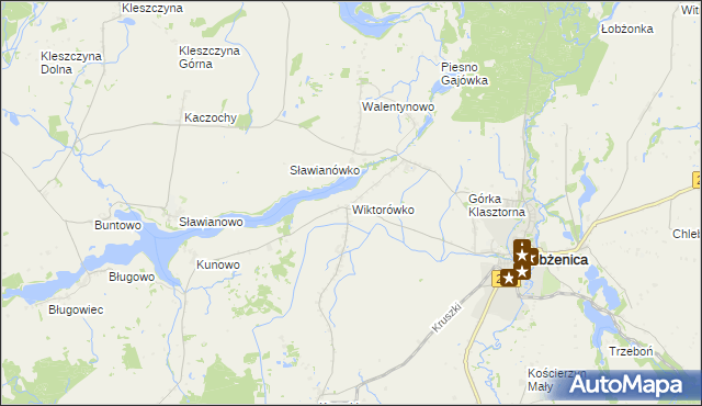 mapa Wiktorówko, Wiktorówko na mapie Targeo