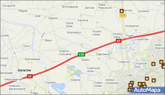 mapa Zabłotnia, Zabłotnia na mapie Targeo