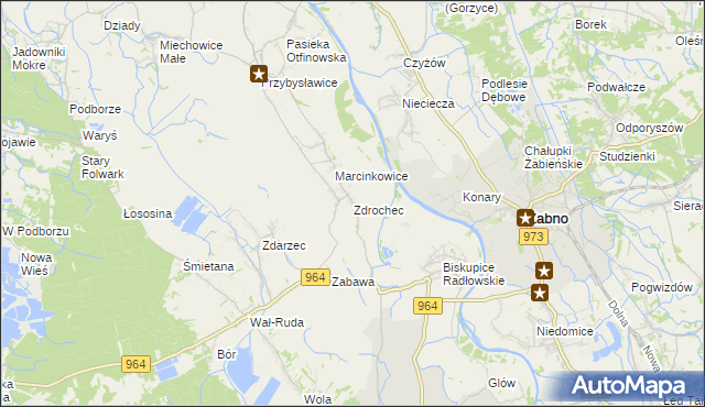 mapa Zdrochec, Zdrochec na mapie Targeo