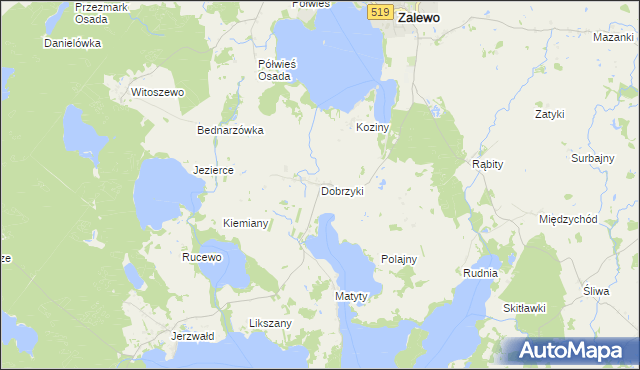 mapa Dobrzyki, Dobrzyki na mapie Targeo