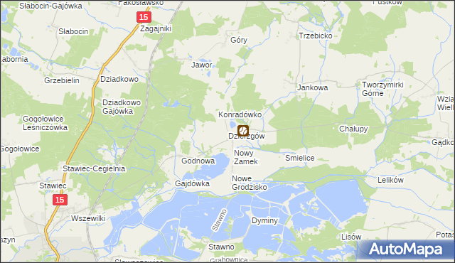 mapa Dzierzgów gmina Milicz, Dzierzgów gmina Milicz na mapie Targeo