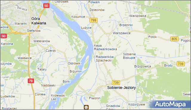 mapa Radwanków Szlachecki, Radwanków Szlachecki na mapie Targeo