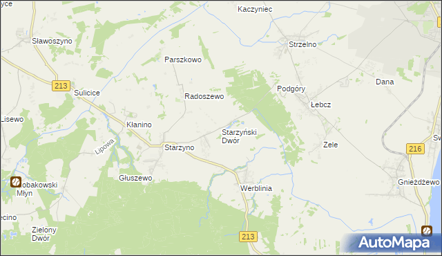 mapa Starzyński Dwór, Starzyński Dwór na mapie Targeo