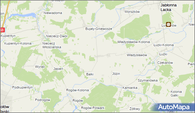 mapa Wierzbice-Strupki, Wierzbice-Strupki na mapie Targeo