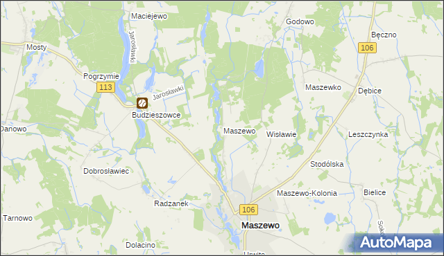 mapa Wisławie, Wisławie na mapie Targeo