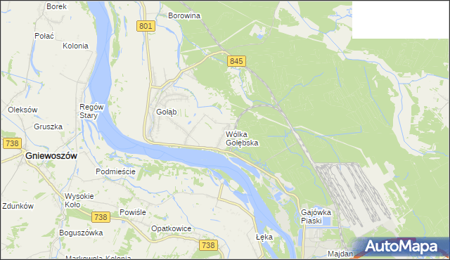 mapa Wólka Gołębska, Wólka Gołębska na mapie Targeo